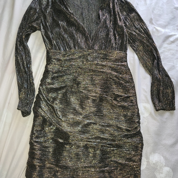 Maje Mini Metallic dress - Picture 2 of 3